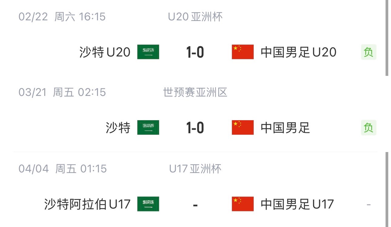  國(guó)字號(hào)三遇沙特！國(guó)少U17亞洲杯首戰(zhàn)對(duì)陣沙特，此前國(guó)足&國(guó)青均負(fù)